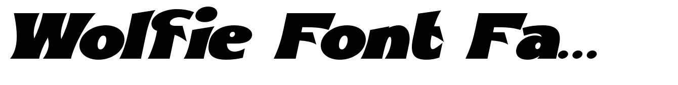 Wolfie Font Family Semi Bold Condensed Italic